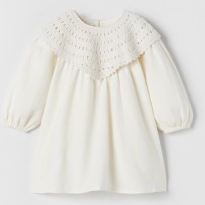 NWT Zara Crocheted Dress girls size 4-5